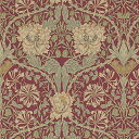 ウィリアムモリス 壁紙 英国製 「 Honeysuckle & Tulip 214700 スイカズラとチューリップ 」 空輸 直輸入 おしゃれ 壁紙 ウォールペ...