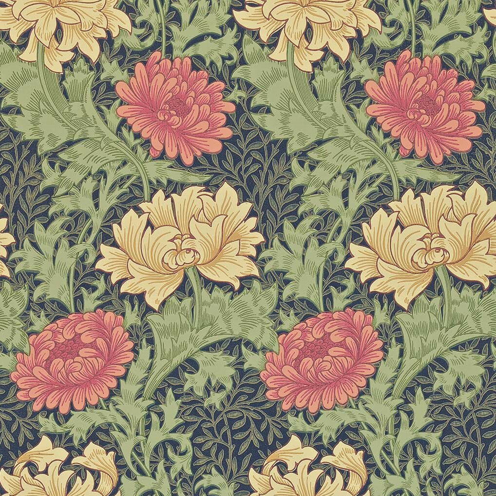 ウィリアムモリス 壁紙 Chrysanthemum クリサンティマム 216854 / 212549 おしゃれ 壁紙 ウォールペーパー クロス 輸入壁紙 イギリ...