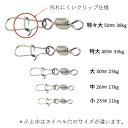 釣りマニア厳選　タル型 サルカン 