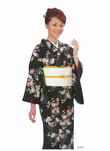 一越小紋 着尺　秋　菊【別CL】日5765　※メール便不可