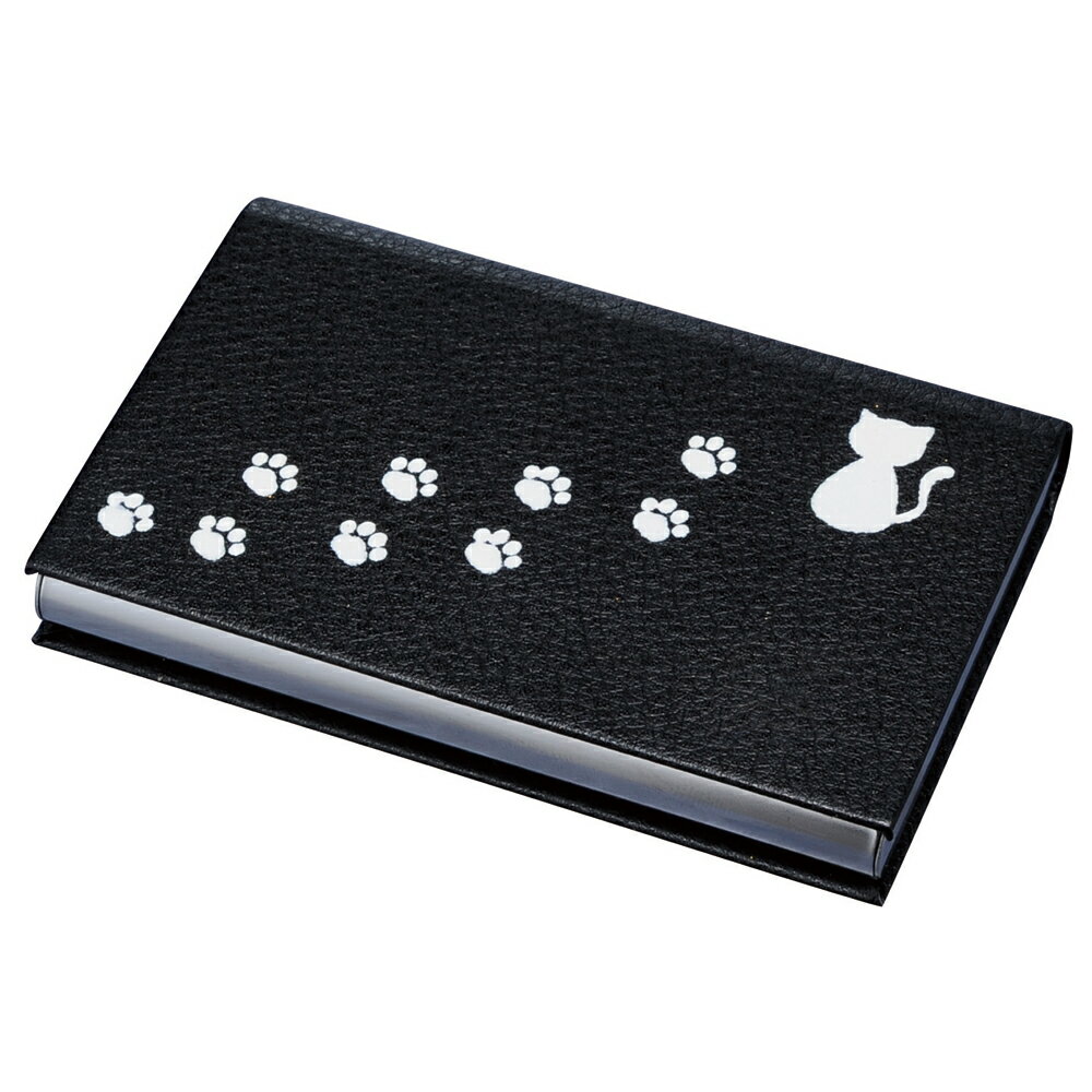 【3〜10%OFFクーポン配布中】名刺入れ ネコ 白 メンズ レディース かわいい メール便可