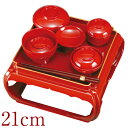 仏器膳 御殿型 21cm 総朱 椀付