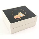 【50%OFF 半額】【クーポンも有り】乳歯ケース 日本製 乳歯入れ TEETH BOX 黒 蒔絵 寅(4)