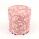 【全品ポイント10倍!10/17 9時59分まで】茶筒 おしゃれ ぽッ・かん (S) 桜梅文 日本製 茶缶 キャニスター かわいい 茶葉 保存容器 和紙 ブリキ