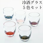 冷酒グラス 5個セット kirari 酒器 日本酒 グラス コップ 日本製 おしゃれ かわいい 記念品 ギフト プレゼント 母の日 父の日 敬老の日 誕生日 結婚祝い ガラス