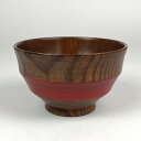 【10%OFF】【クーポンも有り】お椀 木製 汁椀 筋刷毛目 赤 漆塗り おしゃれ おわん 味噌汁 かわいい 食器 和 洋 器 天然木 カフェ スープ しるわん...
