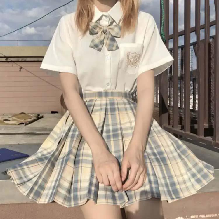 スクールスカート 制服 スカート 蝶結び 2点セット プリーツスカート ミニスカート...