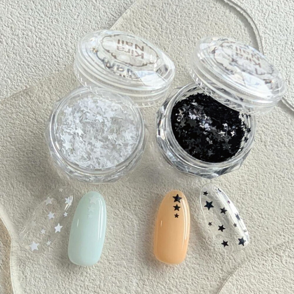 【新色】【KiraNail HOLOGRAM 星 3種ミックス ケース入 ☆ ネイルパーツ ジェルネイル ポリッシュ ネイルアート ネイル用品 ジェルネイル用品...