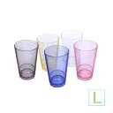 ループタンブラーL プラスチックコップ ポリカーボネート樹脂製 クリアカラー 日本製