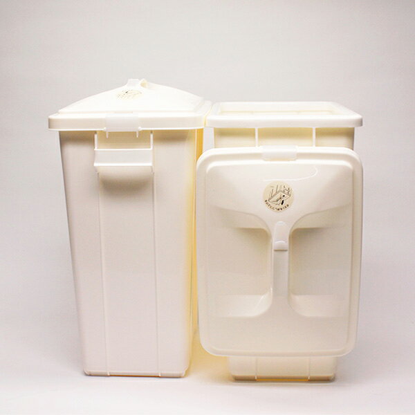 【動画あり】ペールゴミ箱 2個組 40L ホワイト スリム ごみばこ、ごみ箱、くず入れ