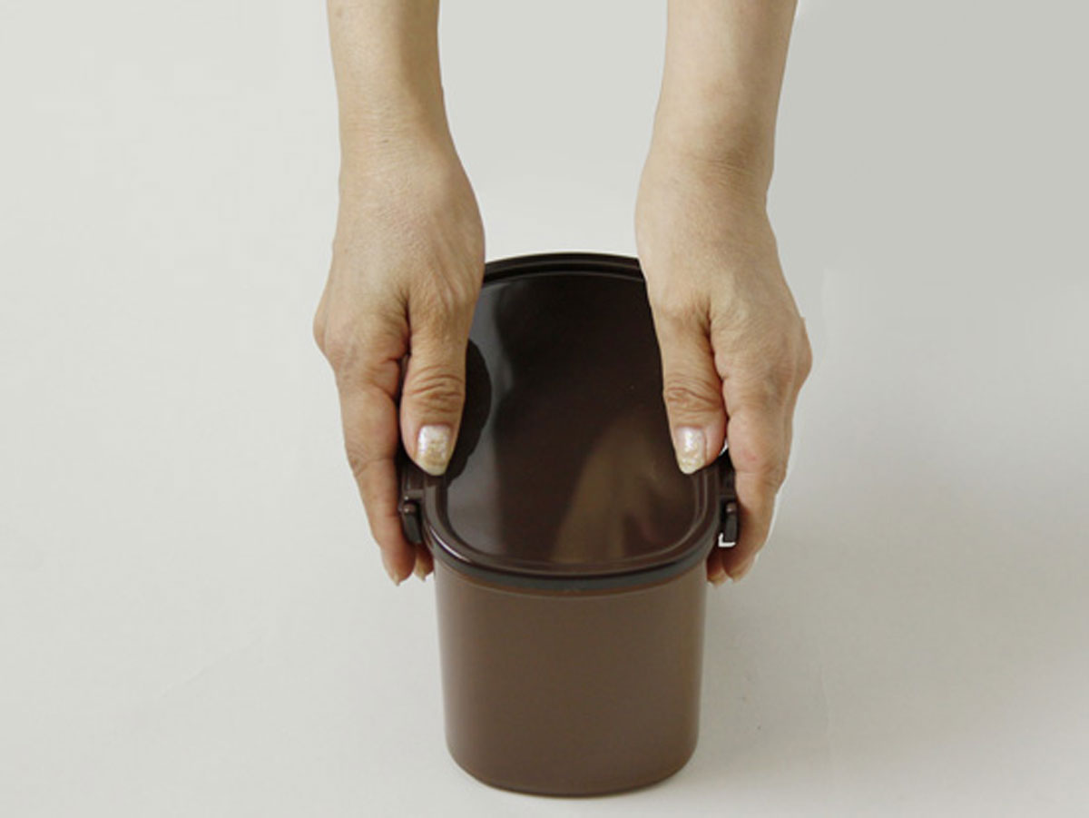 袋まるごとコーヒーケース　プラスチック　保存容器　コーヒー　キャニスター　缶