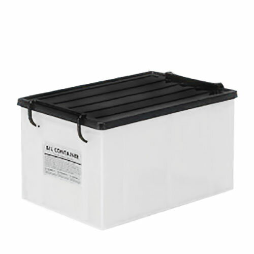 【期間限定】コンテナ S 留具付き ブラック 業務用 収納 ボックス