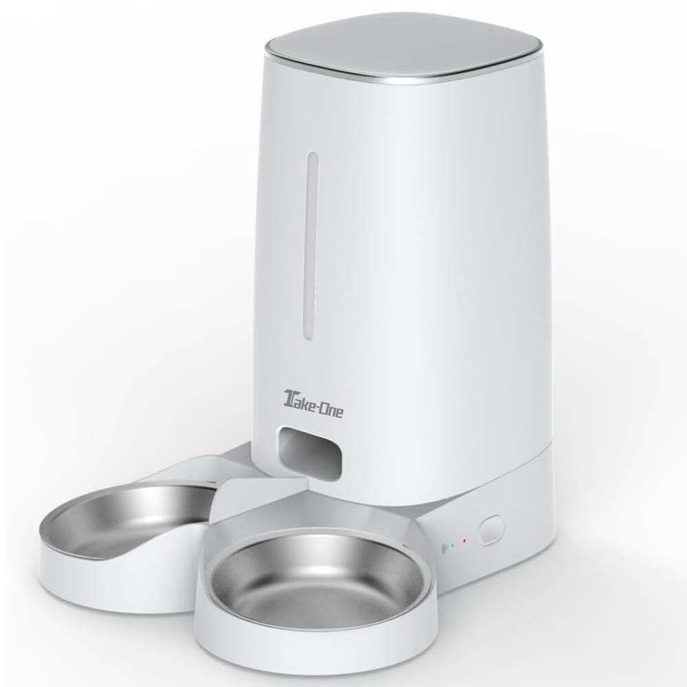 【在庫限りの大特価】 自動給餌器 スマホ操作 2匹用 多頭飼い 猫 犬 大容量 4L リモート給餌  ...