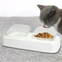 【LINE登録ですぐ使えるクーポン配布中】 ペット 猫 餌入れ エサ入れ 高さがある フードボウル 犬 水入れ 2連 フードボール 台座付き ウェットフード ス...