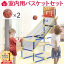 【半額クーポン4月24日20時～先着利用順3枚限定】 バスケットゴール 室内 子ども 子供 バスケットボール 2個付き 組立式 セット スポーツ 屋内 屋内用 室内用 家庭用 おもちゃ キッズ ジュニア 送料無料 3ss