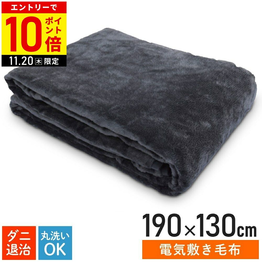 【LINE登録ですぐ使えるクーポン配布中】 電気毛布 掛け敷き 掛け敷き兼用 フランネル 掛敷毛布 セミダブルサイズ 190×130cm 洗える テクノス テクノス TEKNOS EM-741F