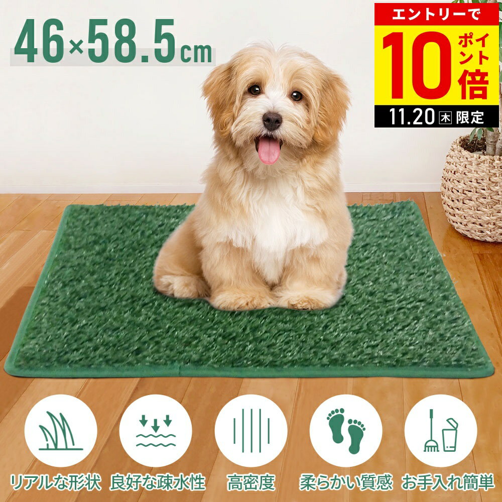 【店内全品P10倍20日限定！要エントリー】 トイレマット 犬 トイレシート 人工芝 ペットシート おしっこマット ペットトイレシート ペットトイレ ペットシーツ トイレシーツ トイレ しつけ 洗える 室内 ペット用トイレ 犬用トイレ 繰り返し使えるのサムネイル
