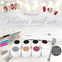 ★ネイル福袋 ¥4,980★プチトルウィンターネイルセット ジェルセット Petitor ジェルネイル マグネットネイル セット 冬 ネイル セルフネイル 冬ネ...