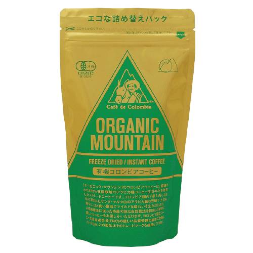 オーガニックマウンテン有機インスタントコーヒー（袋） （80g） 【ダーボン】【宅配便のみ】