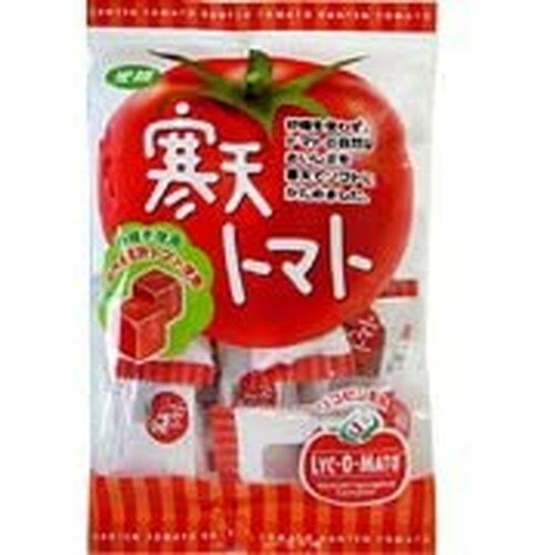 ■商品名：寒天トマト■メーカー：光陽製菓■内容量：110g■賞味期限：製造日より180日■原材料：水飴（とうもろこし／米国他、じゃがいも／北海道、甘藷／鹿児島、宮崎）、還元水飴（キャッサバ／タイ、インドネシア、とうもろこし／中国）、トマトペースト（トマト／日本）、寒天（紅藻海藻／南米、地中海、東アジア）、レモン果汁（レモン／イタリア）、グレープフルーツ果汁（グレープフルーツ／南アフリカ、メキシコ）、澱粉（馬鈴薯／北海道、甘藷／鹿児島）、食塩（天日塩／メキシコ、オーストラリア、海水／沖縄）、レシチン（大豆／ブラジル、米国）■商品詳細：国内産完熟トマトを沖縄食塩、柑橘果汁で引き立てた寒天ゼリーです。砂糖を使わずに還元水飴を使いすっきりとした甘さに仕上げました。