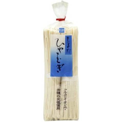 ■商品名：しまだひやむぎ ■内容量：400g ■メーカー：健康フーズ ■賞味期限：製造日より1年半 ■原材料：小麦粉（国内製造）、食塩、（一部に小麦を含む） ■商品詳細： 国内産小麦粉を原料に、天塩を加えて練り上げじっくりと熟成させた、両端を裁断しないしまだ式のひやむぎです。 しまだ式とは、文金高島田(上品な髪の結い方)と型が似ていることからつけられたものです。