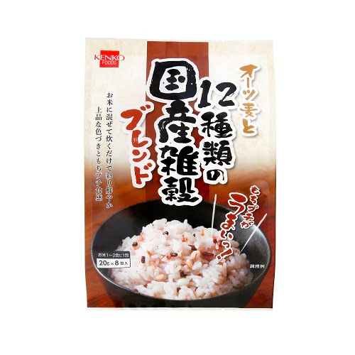 オーツ麦と12種類の国産雑穀ブレンド 160g(20g×8包) 【健康フーズ】 オーツ麦と12種類の国産雑穀ブレンド 160g(20g×8包) 【健康フーズ】