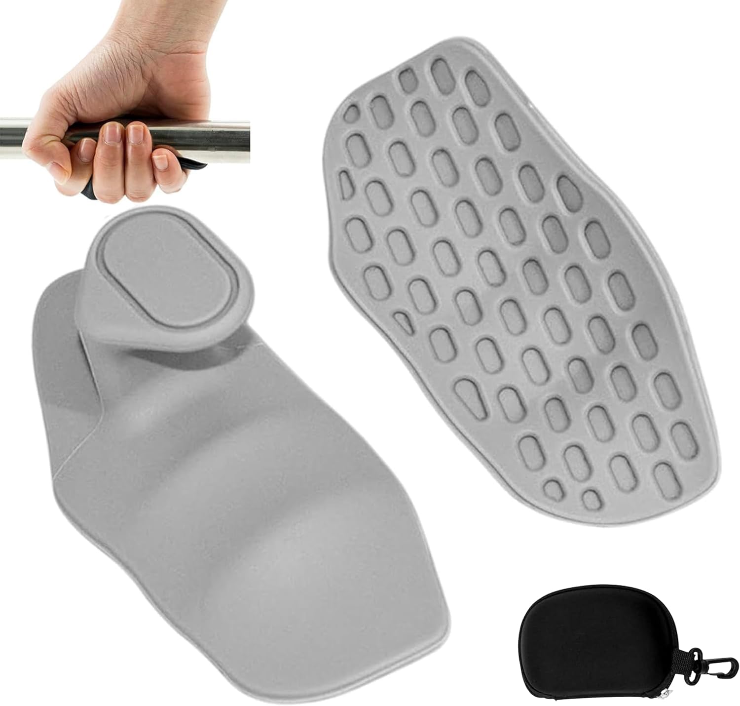 トレーニンググローブ スポーツ手袋 パワーグリップ 筋トレ シリコン製 滑り止め メンズ レディース 筋トレ ジム デッドリフト ダンベル ベンチプレス 手首 男女性兼用 握力補助 左右セット [並行輸入品]