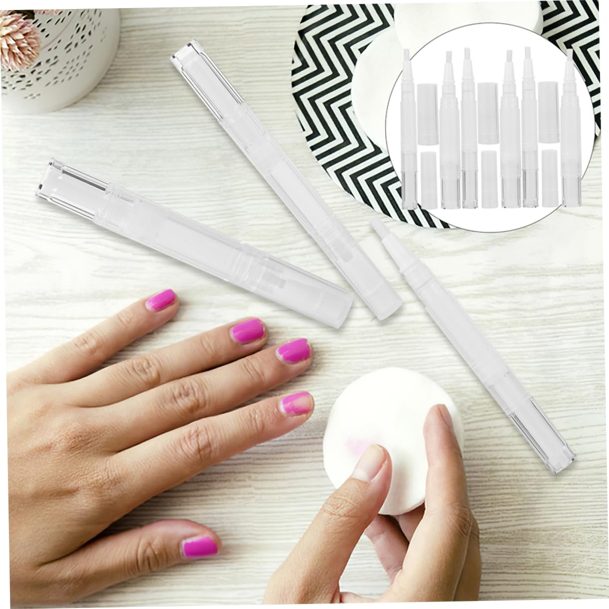 12個キューティクルオイルボトル 防漏機能付 ネイルアート用リッ