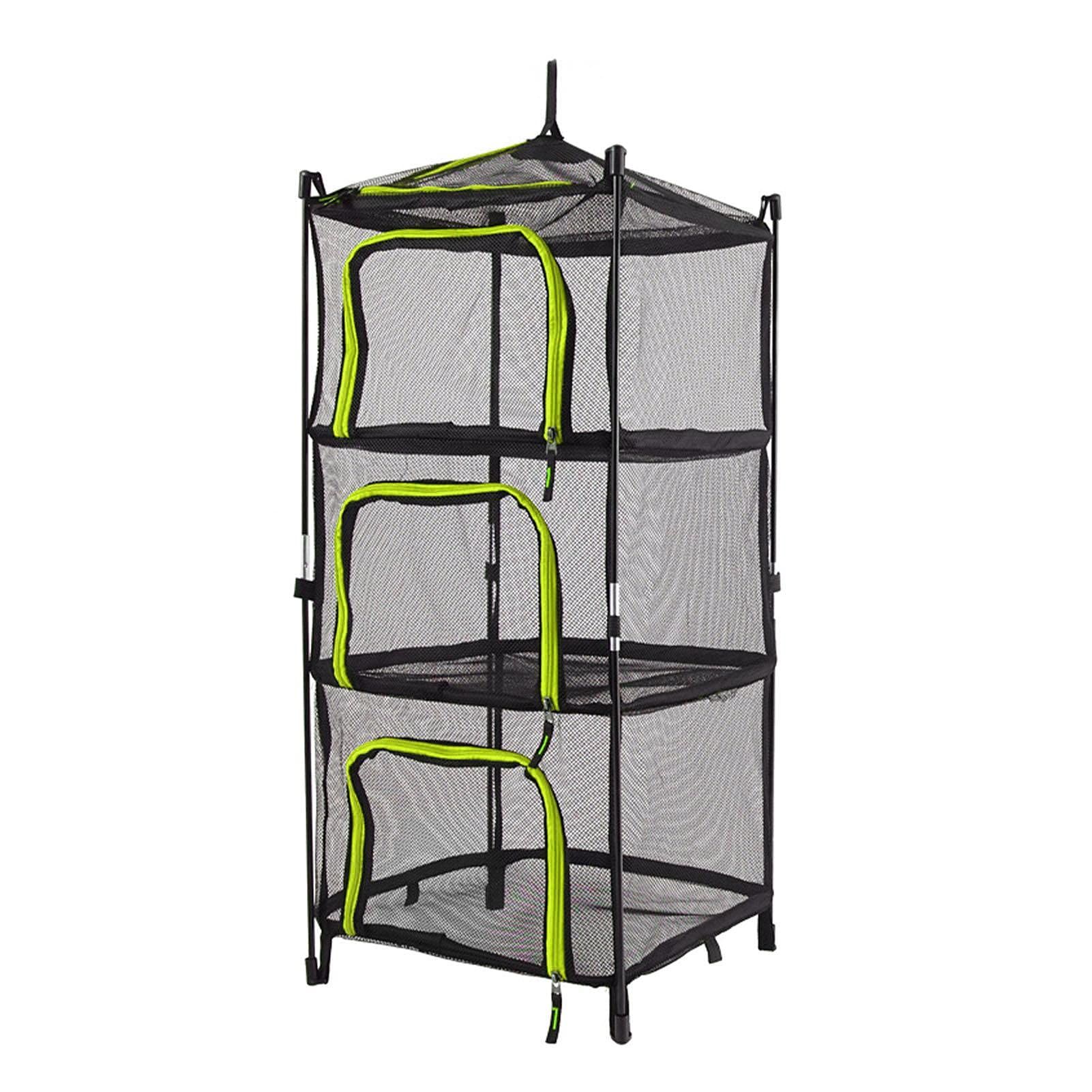 万能干し網 ハンギングドライネット物干しネット 3段 通気性 昆虫を防ぐ 折り畳み式 干し網 万能干しかご 乾物ネット 干し網 干物用ネット 物干しネット 干し野菜ネット ドライフルーツ 薫製 干し柿ネット 収納用品のサムネイル