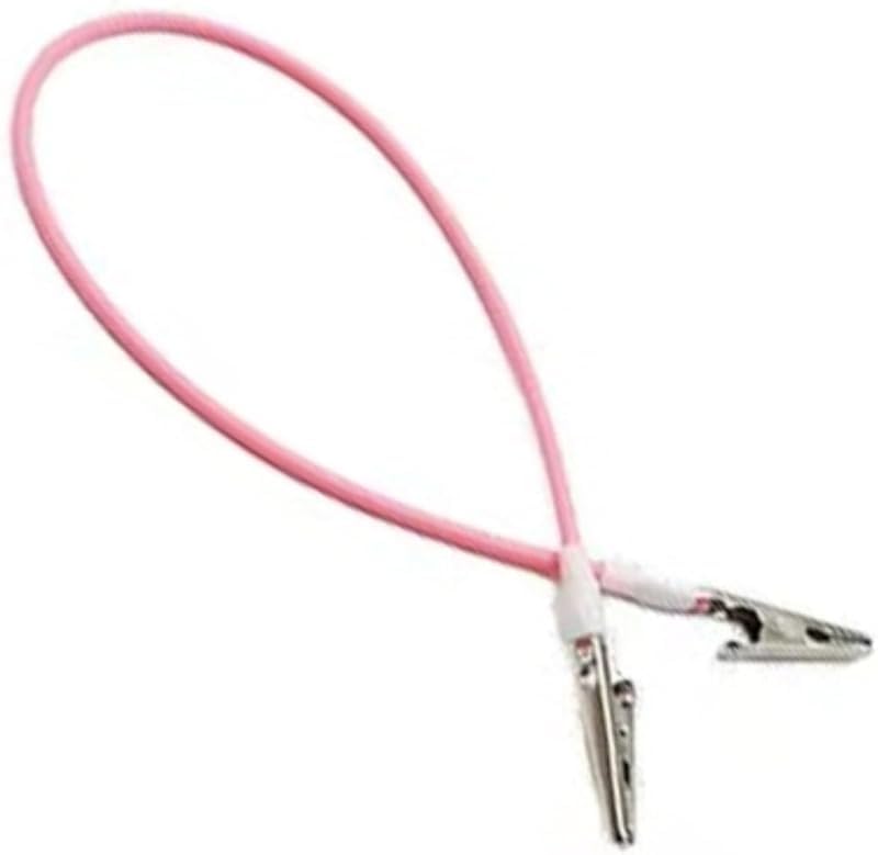 物理・電気実験装置に銅線を接続するためのワニ口クリップ