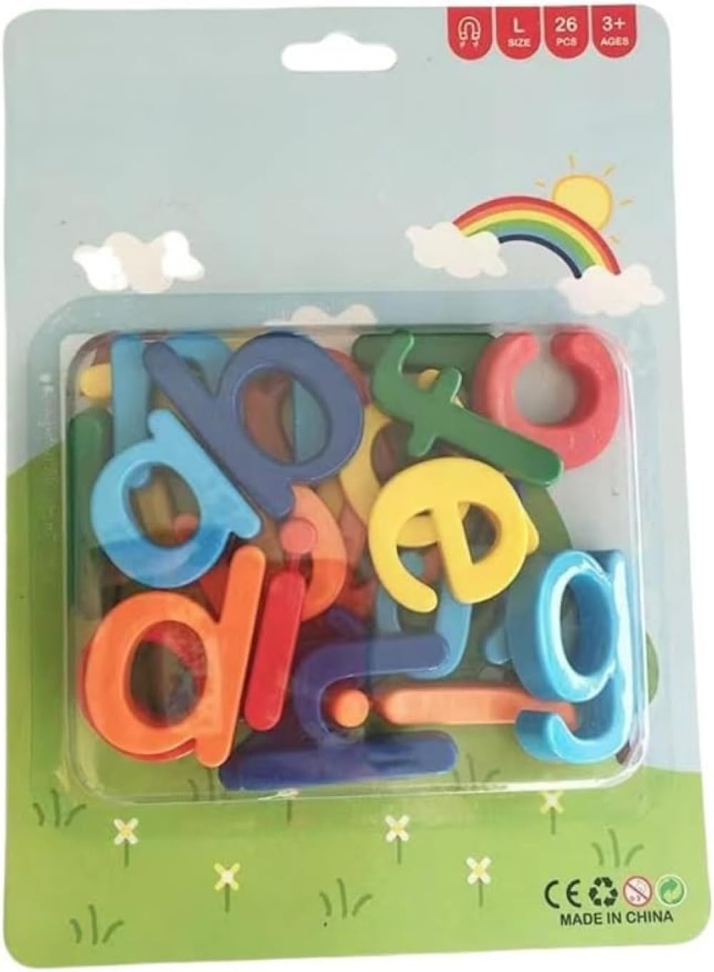マグネット式数字アルファベットステッカー 幼児教育 知育教材 黒板 冷蔵庫 吸盤 英語 誕生日 クリ ...