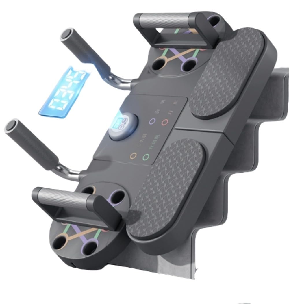 プッシュアップバー、筋トレ、多機能フラットサポート補助具、腕立て伏せサポートトレーニングボード、..