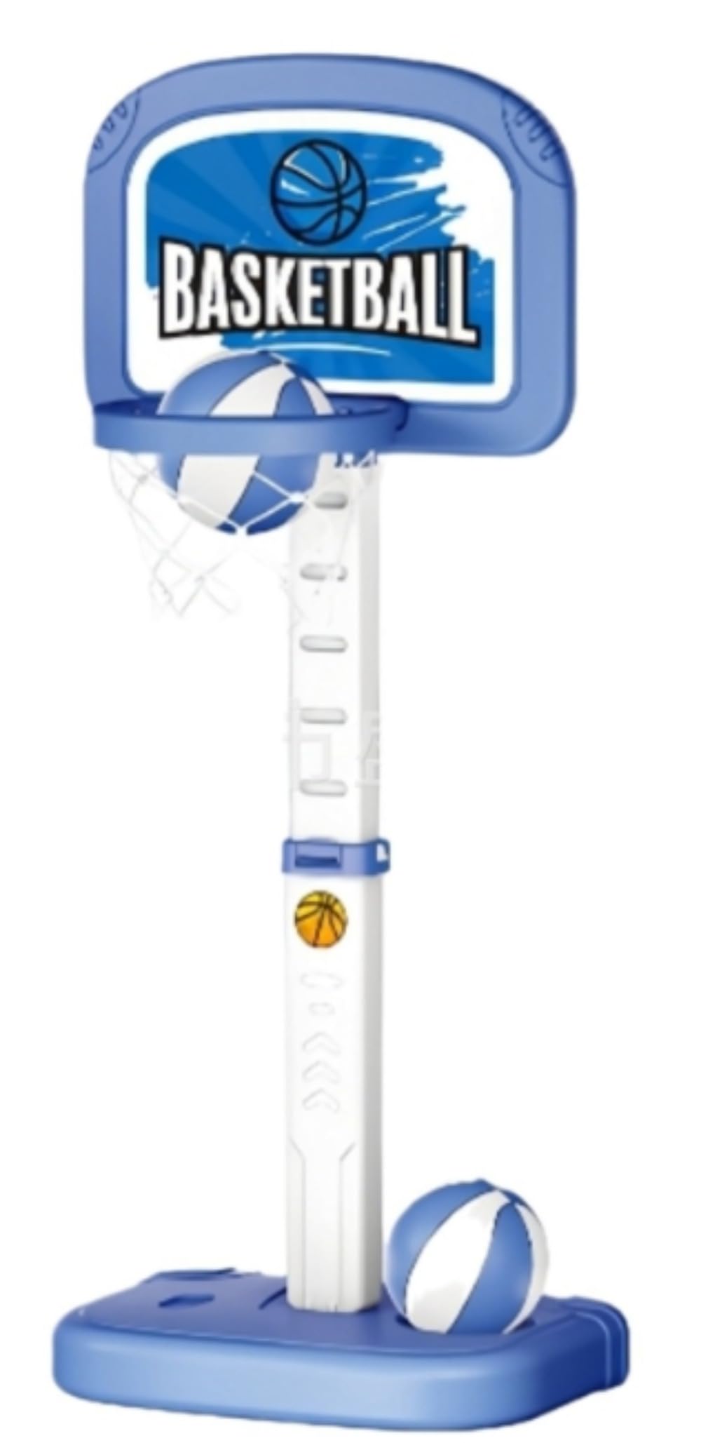 ミニ バスケットゴール, バスケットボールセット子供用 バスボールスタンド 高さ調整可能 二つボール付..