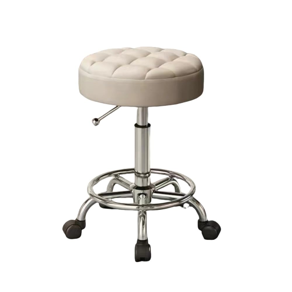 大型作業スツール回転リフトプーリースツール理髪大型作業椅子理髪店美容室家庭用ラウンドスツール (サ..