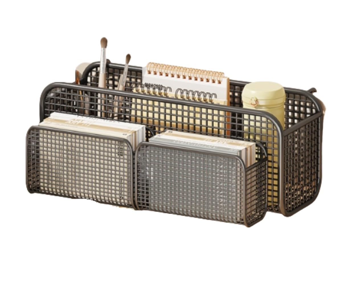 オフィス収納ラックワークステーション整理アーティファクトデスクトップハンギングバスケットハンギン..