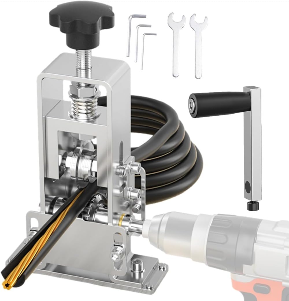 手動ワイヤーストリッパー 1/2セット ドリル駆動銅線 スプールタイプ｜小型多機能自動スクラップ銅線ガ..
