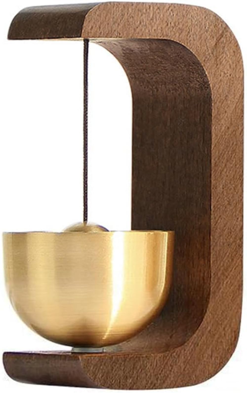 真鍮ベル文字 C 形状ドーパミン風チャイムエントリー木製磁気サスペンションドアベル新築祝いのギフト..