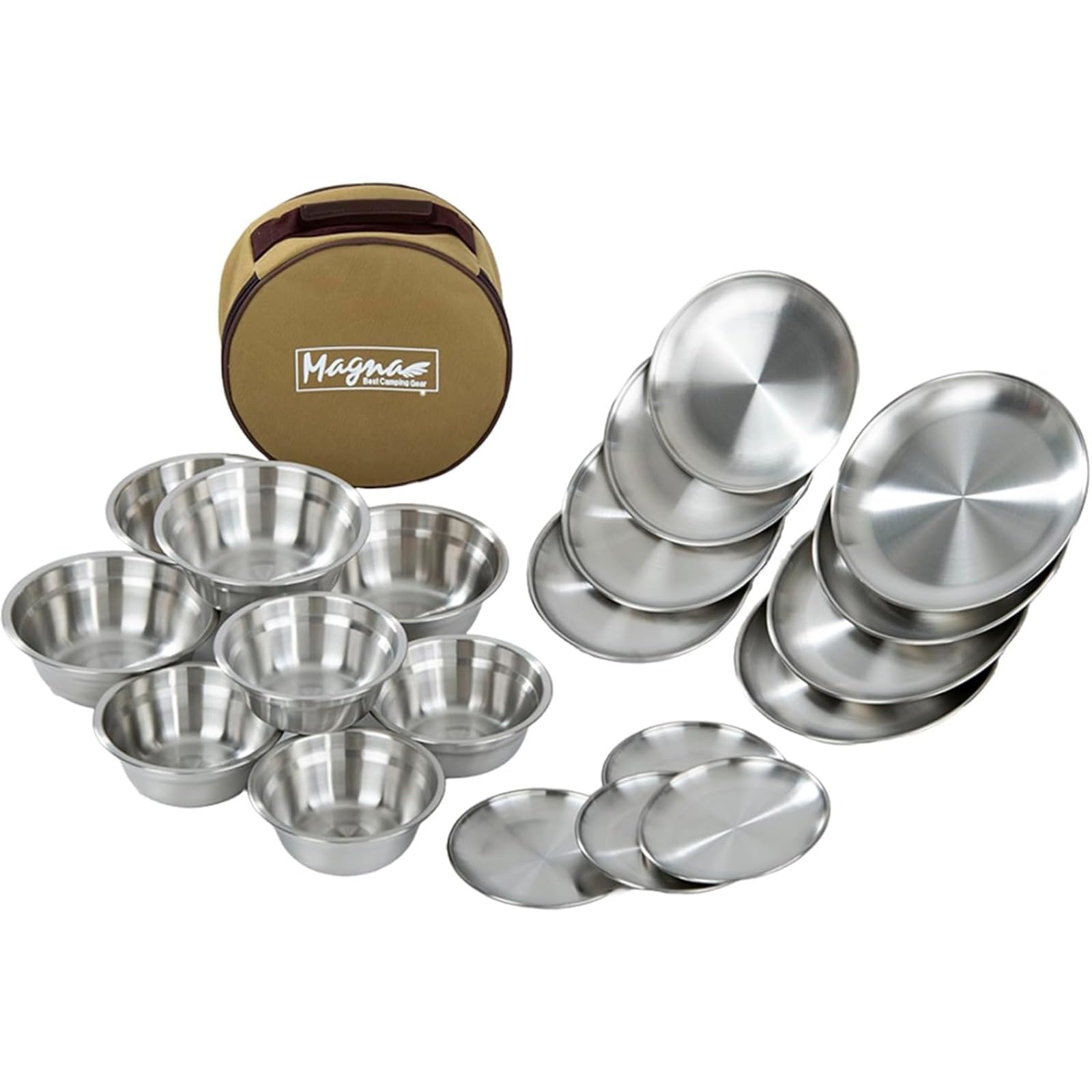 SUS304 ステンレス食器セット キャンプ バーベキュー アウトドア ファミリー(3)