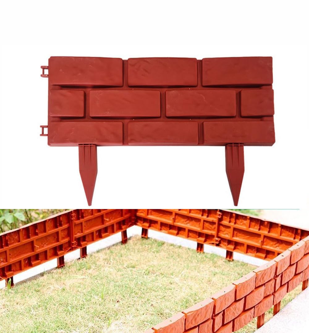 ガーデンフェンス 花壇フェンス ガーデニング 取り付け簡単 花壇 自由組み合わせ可能 ガーデンエッジ フェンス 花壇作り 花壇飾り お庭作り 園芸用品 設置簡単 45cm＊高さ29.5cm 連結可能 (白,45*29.5CM/四枚) [並行輸入品](3)