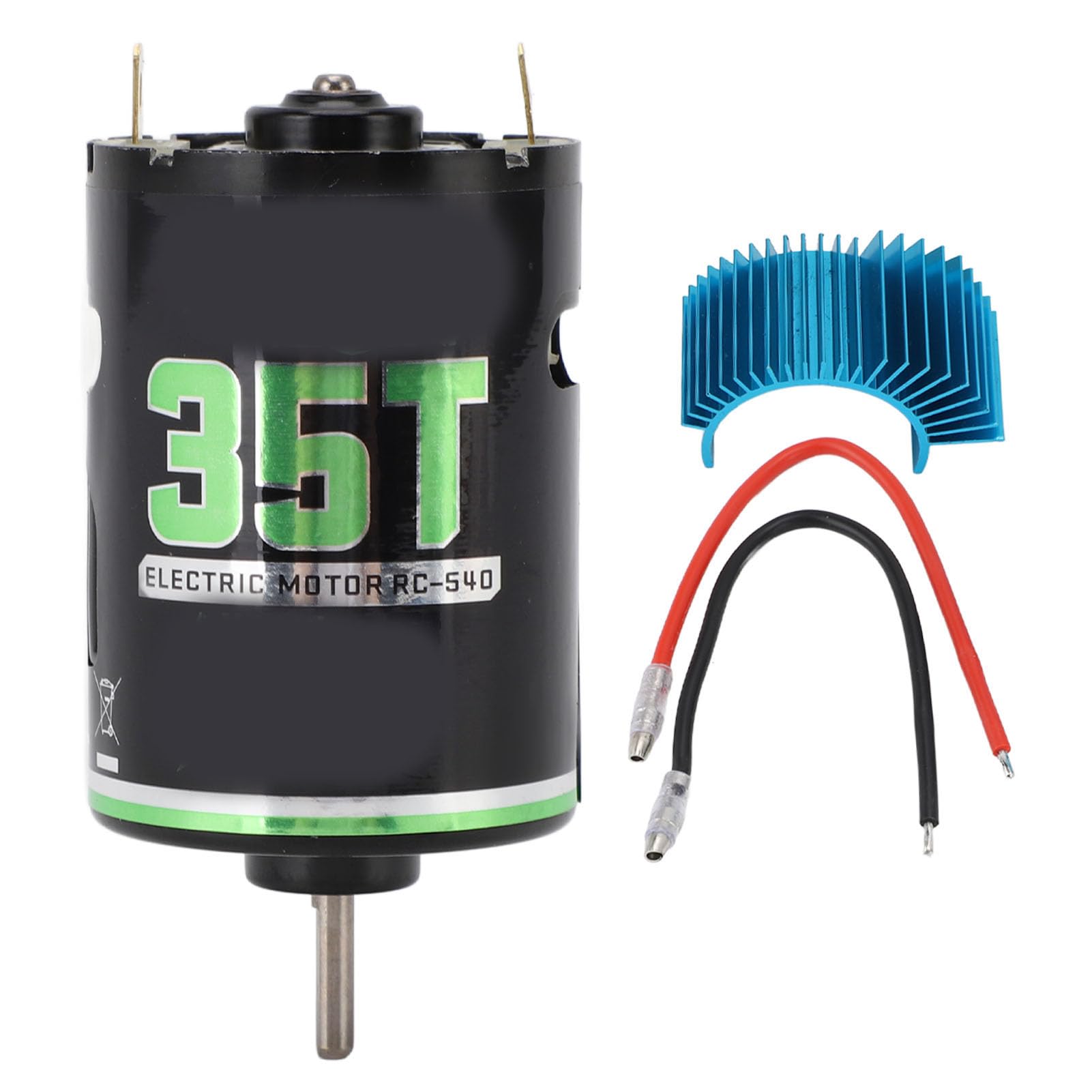 540ブラシ付きモーター ブルー放熱器付属 1/10 RCクローラー専用 オフロード・レーシング対応 高出力設..