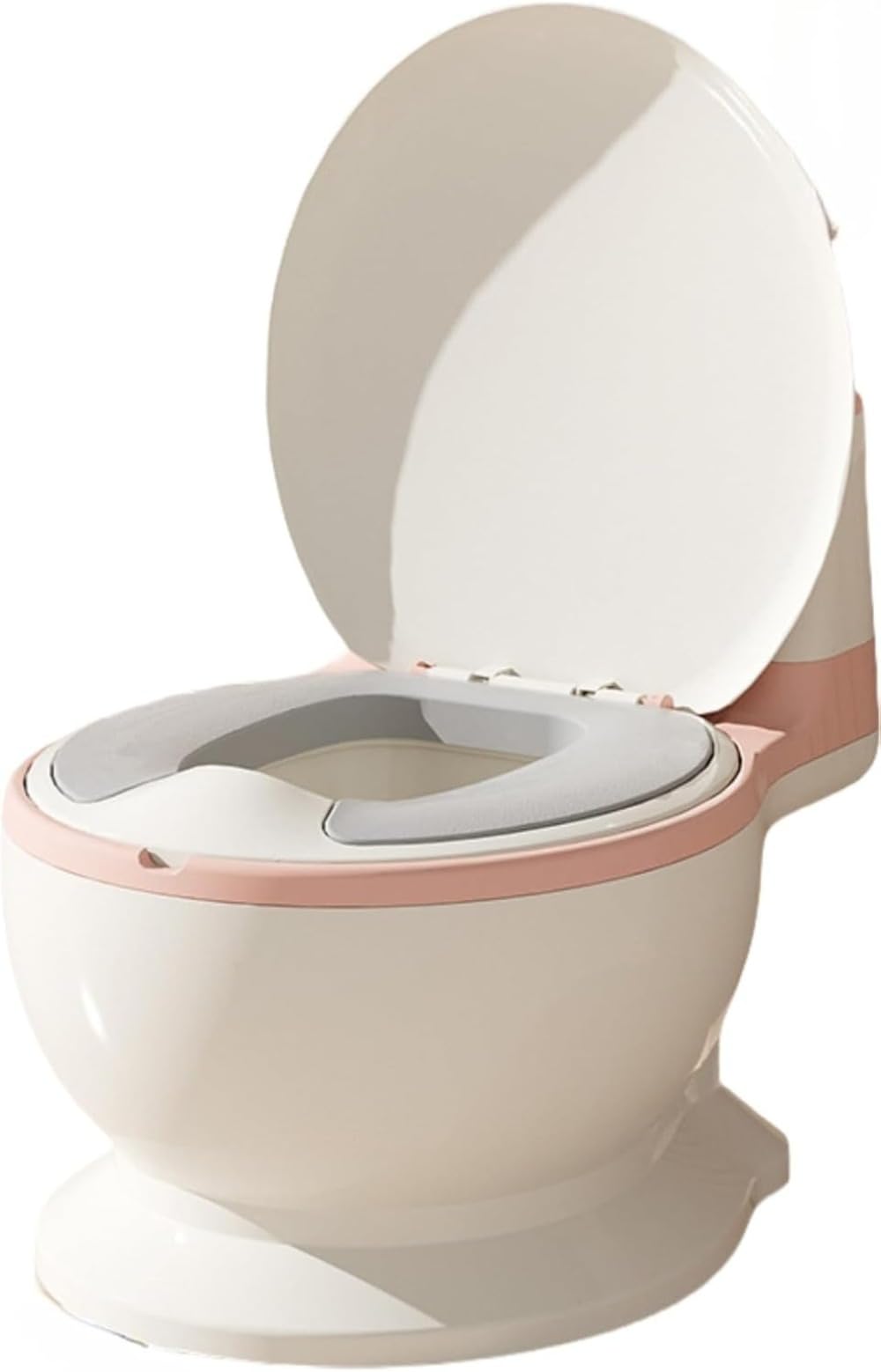 子供用おまるトイレトレーニング滑り止めクッションと蓋付き持ち運び可能男女の子用家庭用赤ちゃん用お..