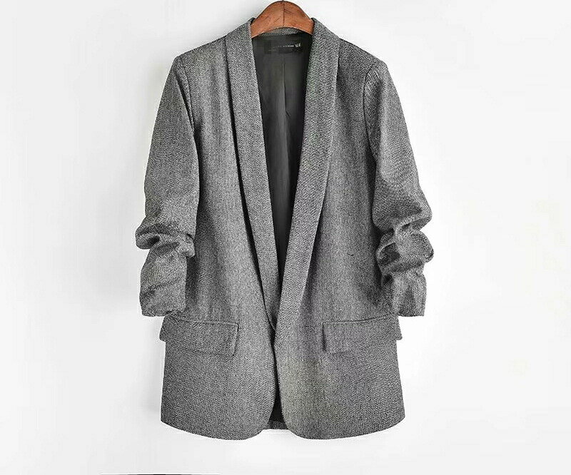 ローズマリー平日 カジュアルブレザー スーツ 長袖コート ヴィンテージ調 気質OLスタイル 高品質 品質..