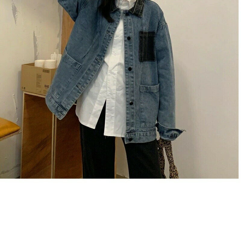 2025コーデに役立つ！デニムジャケット レディース パステルカラーのゆったりデニムコート春と秋の新作..