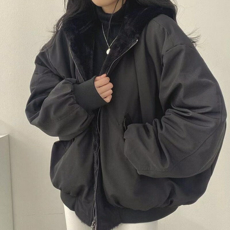 ジャケットリバーシブルミドルフード...