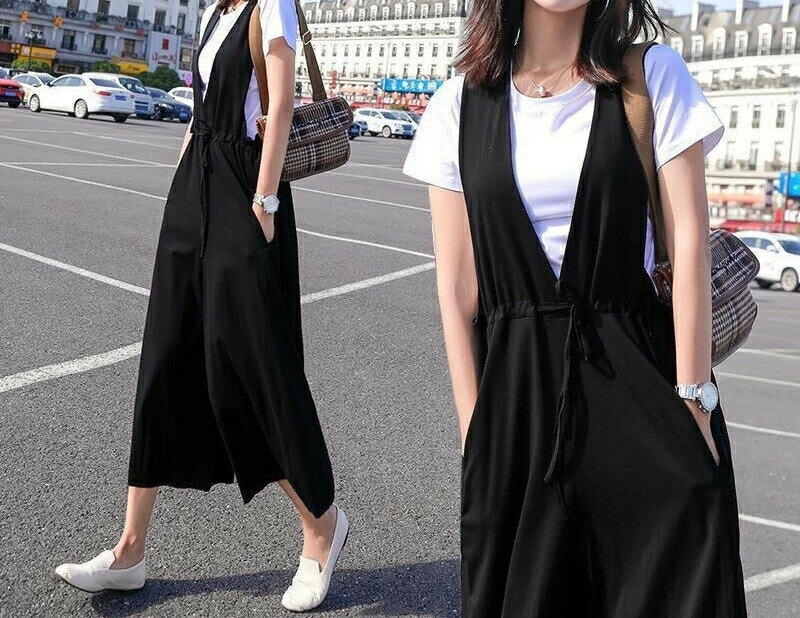 春 夏 人気なオールインワン 2点セット キャミ 体形カバー 上下セット マタニティ 大きいサイズ 薄手 ..