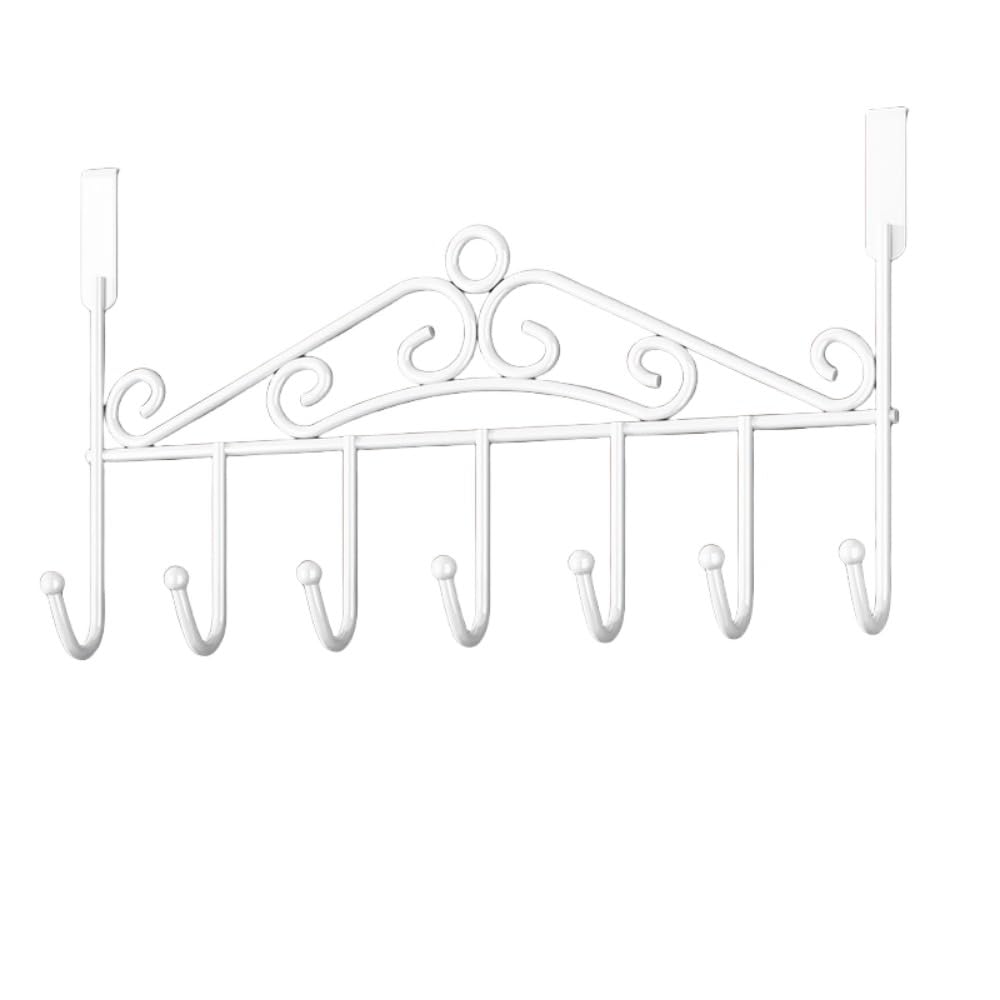 2個ドアハンガー バックハンガー ドアフック 吊り下げ 引っ掛け 7連 帽子ハンガー カバン 収納 型崩れ..