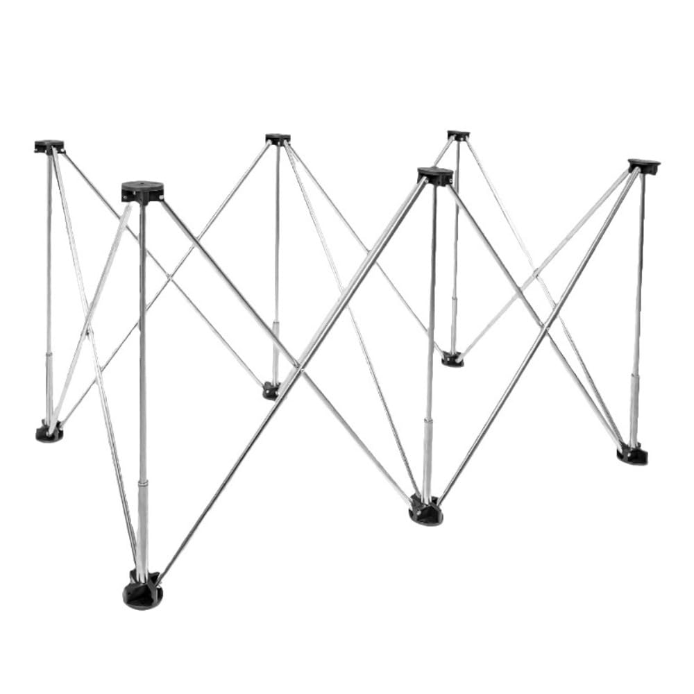 スパイダー脚、大工装飾収納、伸縮式折りたたみ、キャリーバッグ付きステンレス製テーブルスタンド、テ..