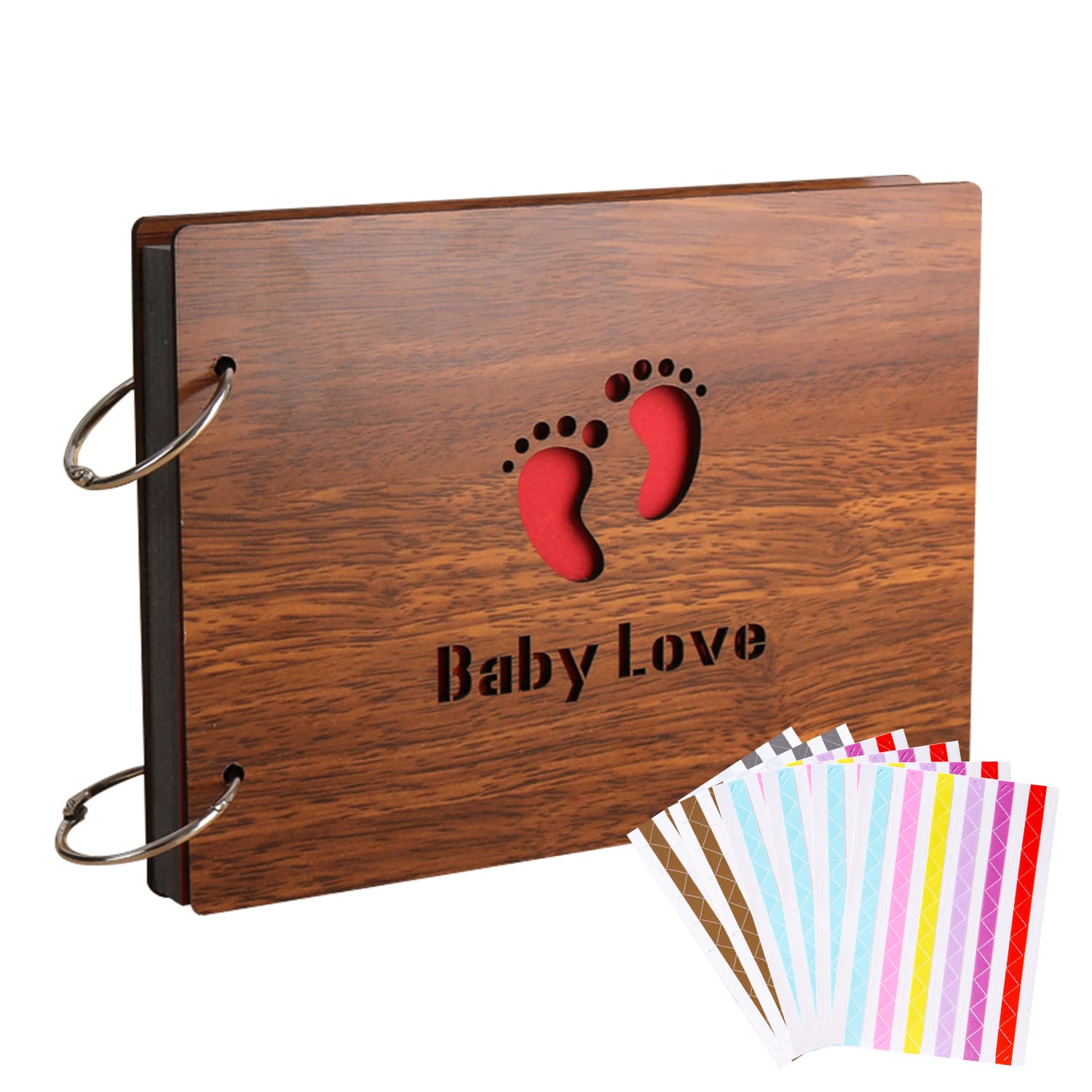 アルバム 手作り ベビー フォトアルバム フォトブック 貼るタイプ 30ページ エコー 写真 マタニティアルバム コーナーシール付き 誕生日 記念日 プレゼント...