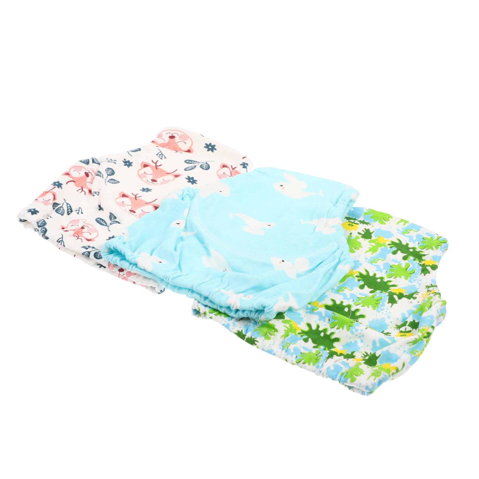 3個 新生児用通気性トレーニングパンツ 洗える吸水性ベビーパンツ 快適な 用水遊び用オムツ 夏のスイミ..