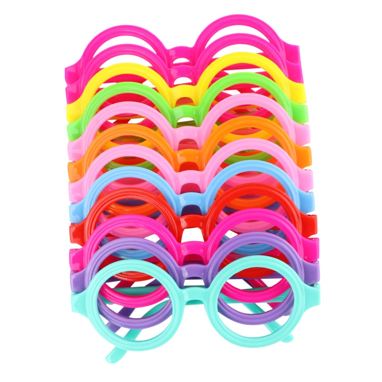 12個 子供用メガネフレーム メガネフレーム子供 丸眼鏡フレーム キッズ 子供のためのオタクメガネ メガネフレーム レンズなし